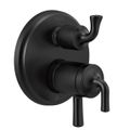Product Image of Kayra 2-Handle Monitor 17 Series Valve Trim w/ 3- or 6- Setting Diverter (Matte Black), T27833-BL
