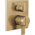 Product Image of Ara Angular Modern Monitor 17 Series Valve Trim w/ 3-Setting Diverter (Champagne Bronze), T27867-CZ