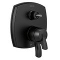 Product Image of Stryke 17 Series Integrated Diverter Trim w/ 3 Function Diverter Less Diverter Handle (Matte Black), T27876-BLLHP
