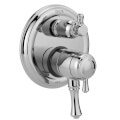 Product Image of Cassidy Traditional 2-Handle Monitor 17 Series Valve Trim w/ 3-Setting Diverter (Chrome), T27897