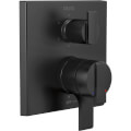 Product Image of Ara Angular Modern Monitor 17 Series Valve Trim w/ 6-Setting Diverter (Matte Black), T27967-BL