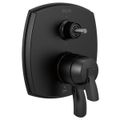 Product Image of Stryke 17 Series Integrated Diverter Trim w/ Six Function Diverter Less Diverter Handle (Matte Black), T27976-BLLHP