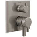 Product Image of Pivotal 2-Handle Monitor 17 Series Valve Trim w/ 6-Setting Diverter (Lumicoat Stainless), T27999-SS-PR