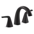 Product Image of Medley Deck Mount Bathroom Faucet, Trim Only (Matte Black), T29365-4-BL