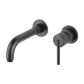 Product Image of Matte Black Trinsic Single Handle Wall Mount Bathroom Faucet, T3559LF-BLWL