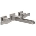 Product Image of Ara Two Handle Wall Mount Channel Bathroom Faucet Trim, 1.20 GPM (Stainless), T3568LF-SSWL