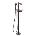 Product Image of Cassidy Single Handle Floor Mount Tub Filler Trim w/ Hand Shower, No Handles Included (Venetian Bronze), T4797-RBFL-LHP