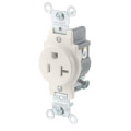 Product Image of Tamper Resistant Single Receptacle/Outlet, NEMA 5-20R - Light Almond (20A, 125V, 2P)