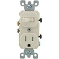 Product Image of Combination Tamper Resistant Duplex Receptacle/Switch - Light Almond (15A, 120V, 1P)