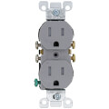 Product Image of Tamper Resistant Duplex Receptacle - Gray (15A, 125V)
