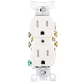 Product Image of Tamper Resistant Duplex Receptacle - White (15A, 125V)