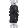 Product Image of Tamper-Resistant Duplex Receptacle w/ Quickwire Push-In & Side Wire, 2P, 15A, NEMA 5-15R - Brown (125V)