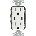 Product Image of 15A Decora Tamper-Resistant Duplex Receptacle w/ 30W USB Dual Type C/C Power Delivery Wall Outlet Charger - White