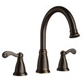 Product Image of Deck Mounted Roman Tub Filler Trim w/ Lever Handles, T624BRB (Mediterranean Bronze)