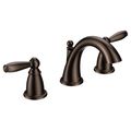 Product Image of Brantford Oil Rubbed Bronze 2 Handle High Arc Bathroom Faucet w/ M-pact Valve And Drain