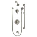 Product Image of Brushed Nickel Transfer Posi-temp Shower, Handshower, And Tub Trim w/ Slide Bar, 1.5 Gpm, T8343EP15CBN