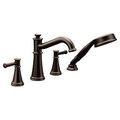 Product Image of Belfield 2 Handle Roman Tub Faucet Includes Hand Shower (Oil Rubbed Bronze), T9024ORB
