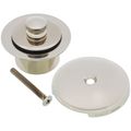 Product Image of Polished Nickel Push-n-lock Tub Drain Kit With 1-1/2" Threads, T90331NL