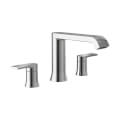 Product Image of Genta LX Two Handle Low Arc Roman Tub Faucet (Chrome)