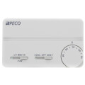 Product Image of 3 Speed Fan Coil Cool/Heat/Off Programmable Thermostat w/ Terminal Block & 2 Covers (White)
