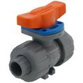 Product Image of 1/2" TBH Series True Union CPVC Ball Valve w/ Socket and Threaded Ends, EPDM O-ring (Gray)