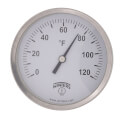 Product Image of 3-1/2" TBT Bi-Metal Back Mount Thermometer (0°F to 120°F)