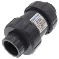 Product Image of 1" PVC TC Series True Union Ball Check Valve w/ EPDM O-Ring - Gray (Socket x Threaded)