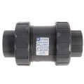 Product Image of 1-1/2" PVC TC Series True Union Ball Check Valve w/ FPM O-Ring - Gray (Socket x Threaded)