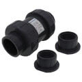 Product Image of 2" PVC TC Series True Union Ball Check Valve w/ EPDM O-Ring - Gray (Socket x Threaded)