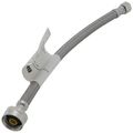 Product Image of 12" Braided Stainless Steel Hose Toilet Connector w/ Metal Nut (3/8" Compression x 7/8" Ballcock)