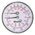 Product Image of 2.5" Tridicator, Back Mount Temperature and Pressure Gauge (0-75 PSI, 70-Degree - 320-Degree (F))