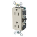Product Image of Decora Plus Tamper Resistant Duplex Receptacle - Light Almond (15A, 125V, 2P)