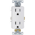 Product Image of Decora Plus Tamper Resistant Duplex Receptacle - White (15A, 125V, 2P)
