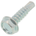 Product Image of #10 x 1/2" Hex Washer Head Self Drilling Screw Tuff Pail (Pack of 1000)