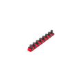 Product Image of 1/2" Drive x 8" Socket Rail, 8 Clips (Red)