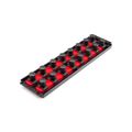Product Image of 3/4" Drive 2-Rail Socket Organizer Set, Red (16-Tool)