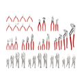Product Image of Gripping, Cutting, Locking, and Mini Pliers Set (38-Piece)