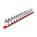 Product Image of 1/2" Drive Hex Bit Socket Set with Rail, 14-Piece (6-19mm)