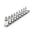 Product Image of 1/2" Drive Torx Bit Socket Set with Rail, 9-Piece (T30-T80)