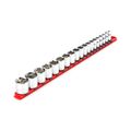 Product Image of 3/8" Drive 6-Point Socket Set with Rail, 19-Piece (6-24mm)