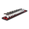 Product Image of 1/2" Drive 6-Point Socket Set with Rails, 23-Piece (10-32mm)