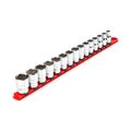 Product Image of 1/2" Drive 12-Point Socket Set with Rail, 15-Piece (10-24mm)