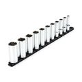 Product Image of 1/2" Drive Deep 12-Point Socket Set with Rail, 11-Piece (3/8-1")