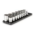 Product Image of 1/2" Drive 12-Point Socket Set with Rails, 16-Piece (3/8-1-5/16")