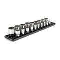Product Image of 1/2" Drive 6-Point Socket Set with Rails, 19-Piece (3/8-1-1/2")