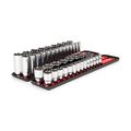 Product Image of 1/2" Drive 6-Point Socket Set with Rails, 46-Piece (10-32mm)
