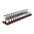 Product Image of 1/2" Drive 6-Point Socket Set with Rails, 30-Piece (10-24mm)