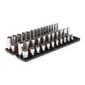 Product Image of 1/2" Drive 12-Point Socket Set with Rails, 52-Piece (3/8-1", 10-24mm)