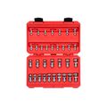 Product Image of 1/4, 3/8" Drive Universal Joint Socket Set, 33-Piece (1/4-3/4", 6-19mm)