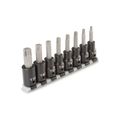 Product Image of 1/2" Drive Torx Impact Bit Socket Set with Rail, 8-Piece (T30-T70)